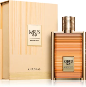 Khadlaj Karus Amber Gold Eau De Parfum Spray 3.4 Ounce